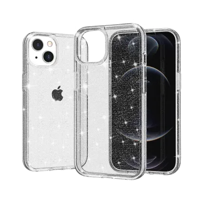 For Apple iPhone XR Glitter Ultra Thick 3mm Transparent Hybrid Case Cover - Clear