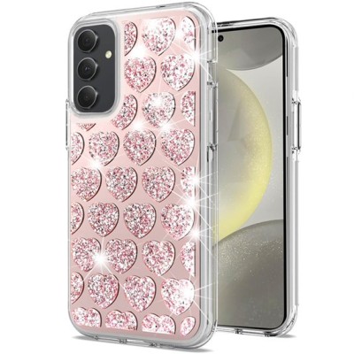For Samsung s25/s24 Bling Hybrid Case Cover - E