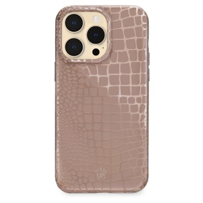 For iP13 PM Croc Bling Case - Brown
