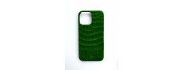 For iP14 Pro Croc Bling Case - Green