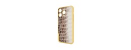 For iP15 Croc Bling Case - Gold