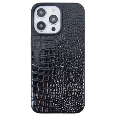 For iP15 Croc Bling Case - Gray