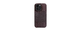 For iP15 PM Croc Bling Case - Brown