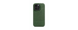 For iP15 Plus Croc Bling Case - Green