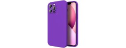 For iP15 Pro Max Classy Slick Chromed Around Hybrid Case Cover - Dark Purple