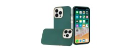 For iP15 Pro Max Classy Slick Chromed Around Hybrid Case Cover - Match Green