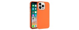 For iP15 Pro Max Classy Slick Chromed Around Hybrid Case Cover - Orange