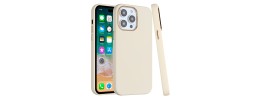 For iP15 Pro Max Classy Slick Chromed Around Hybrid Case Cover - White