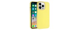 For iP15 Pro Max Classy Slick Chromed Around Hybrid Case Cover - Yellow