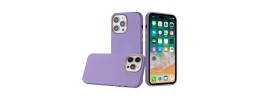 For iP15 Pro Max Flashy Diamond Leather Sticked On Hybrid with Chrome Camera Edge - Light Purple