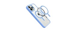 For iP15 Pro Max Fusion Transparent Clear Hybrid Case Cover - Blue