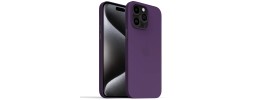For iP15 Pro Max Gem Glitter Diamond Transparent Hard Colorful TPU Hybrid Case - Dark Purple