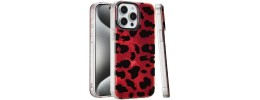 For iP15 Pro Max Glitter Double Layer Design IMD TPU Case - Beauty Leopard