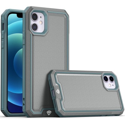 For iP15 Pro Max METKASE Rank Tough Strong Modern Fused Hybrid in Slide-Out Package - Grey