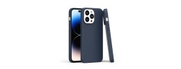 For iP15 Pro Max PU Leather with inner [Magnetic Circle] Colored Metal Buttons - Sky Blue