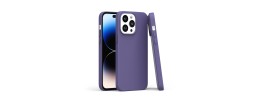 For iP15 Pro Max PU Leather with inner [Magnetic Circle] Colored Metal Buttons - Wisteria