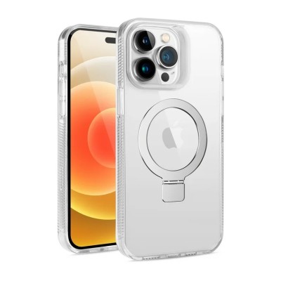 For iP15 Pro Max PURE Transparent [Magnetic Circle] High Quality Ultra Thick Hybrid - Clear