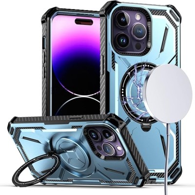 For iP15 Pro Max Premium Circle [Magnetic Circle] KickKickstand - Light Blue
