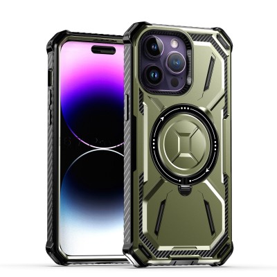 For iP15 Pro Max Premium Circle [Magnetic Circle] KickKickstand - Light Green