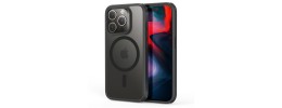 For iP15 Pro Max Rank [Magnetic Circle] Tough Strong Modern Fused Hybrid - Black