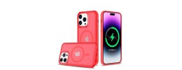 For iP15 Pro Max Rank [Magnetic Circle] Tough Strong Modern Fused Hybrid - Red