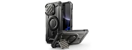 For iP15 Pro Max Rank Tough Strong Modern Fused Hybrid Case Cover - Black