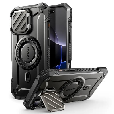 For iP15 Pro Max Rank Tough Strong Modern Fused Hybrid Case Cover - Black