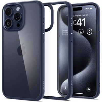 For iP15 Pro Max Rank Tough Strong Modern Fused Hybrid Case Cover - Blue
