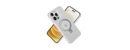 For iP15 Pro Max Skin Touch Feel HQ [Magnetic Circle] Kickstand Hybrid - Matte Clear