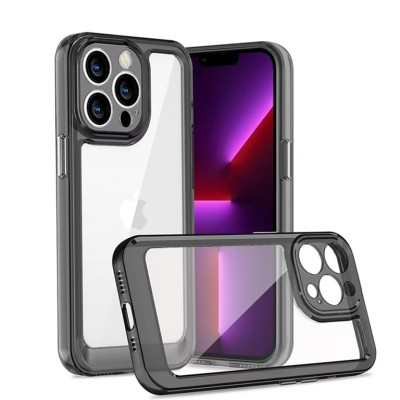 For iP15 Pro Max SpaceX Ultra Transparent Tone Case Cover - Blue