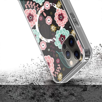 For iP15 Pro Max Thick Hybrid Design Cover Case - B