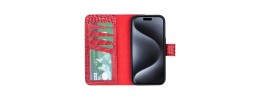 For iP15 Pro Max Wallet ID Card Holder Case Cover - Red
