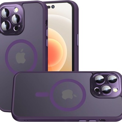 For iP15 Pro Max Complete Protection HQ Hybrid with Metal Tempered Camera Glass - Purple