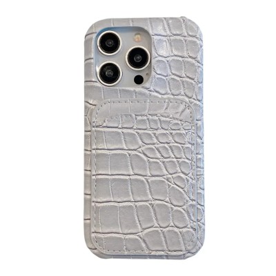 For iP16 Croc Bling Case - Gray
