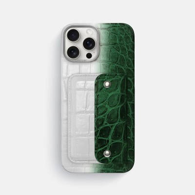 For iP16 Croc Bling Case - Green