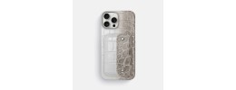 For iP16 PM Croc Bling Case - Gray