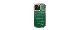 For iP16 PM Croc Bling Case - Green