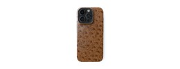 For iP16 Plus Croc Bling Case - Brown