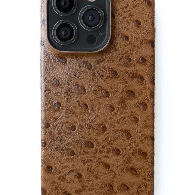 For iP16 Plus Croc Bling Case - Brown