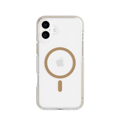 For iP16 Plus Croc Bling Case - Gold