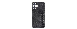For iP16 Plus Croc Bling Case - Gray