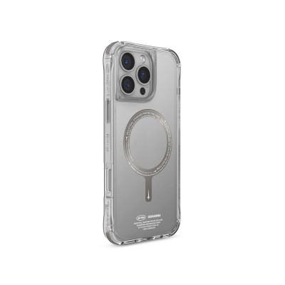 For iP16 Pro Croc Bling Case - Gray
