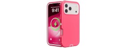 For iP17 Air Adventurer Heavy Duty Case With Clip - Pink
