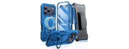 For iP17 Pro Max Adventurer Heavy Duty Case With Clip - Blue