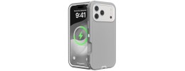 For iP17 Pro Max Adventurer Heavy Duty Case With Clip - Gray