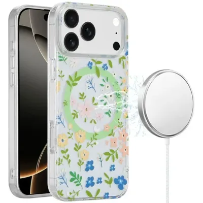 For iPhone 17 Pro Max [Magnetic] Double Layer Design IMD Case  Mystic Butterflies