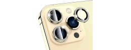 For iPhone 11 Camera Lens Zinc Alloy With Diamond - ROSE GOLD