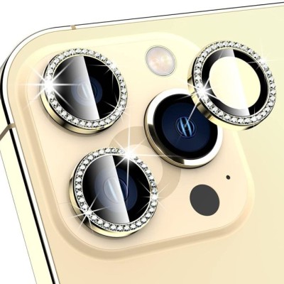 For iPhone 11 Camera Lens Zinc Alloy With Diamond - ROSE GOLD