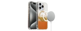 For iPhone 11 METKASE Magnetic Glitter Ultra Thick 3mm Transparent Hybrid in Slide-Out Package - Clear
