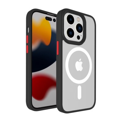 For iPhone 11 Pro MAX (XI6.5) Core [Magnetic Circle] Colorful Buttons Thick 2mm Hybrid - Blue